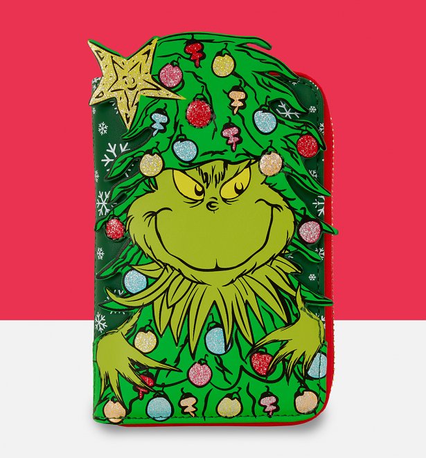 Loungefly Grinch Holiday Zip Around Wallet Loungefly Grinch Holiday Zip Around Wallet
