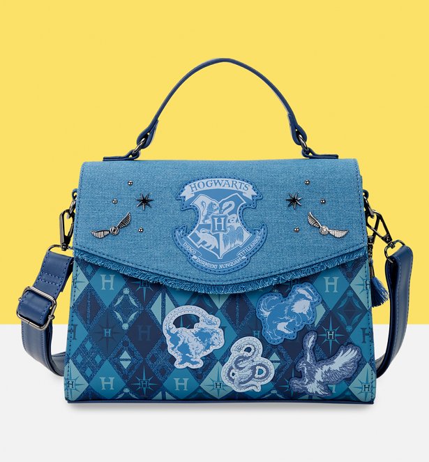 Loungefly Harry Potter Denim Crossbody Bag Loungefly Harry Potter Denim Crossbody Bag