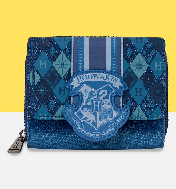 Loungefly Harry Potter Denim Tri-Fold Wallet Loungefly Harry Potter Denim Tri-Fold Wallet