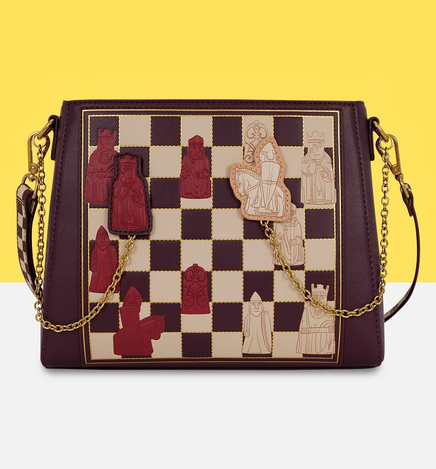 Loungefly Harry Potter Wizard Chess Crossbody Bag with Playable Pieces Loungefly Harry Potter Wizard Chess Crossbody Bag with Playable Pieces