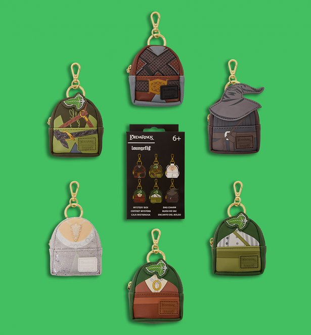 Loungefly The Lord Of The Rings Characters Mystery Mini Backpack Keychain Charms Loungefly The Lord Of The Rings Characters Mystery Mini Backpack Keychain Charms