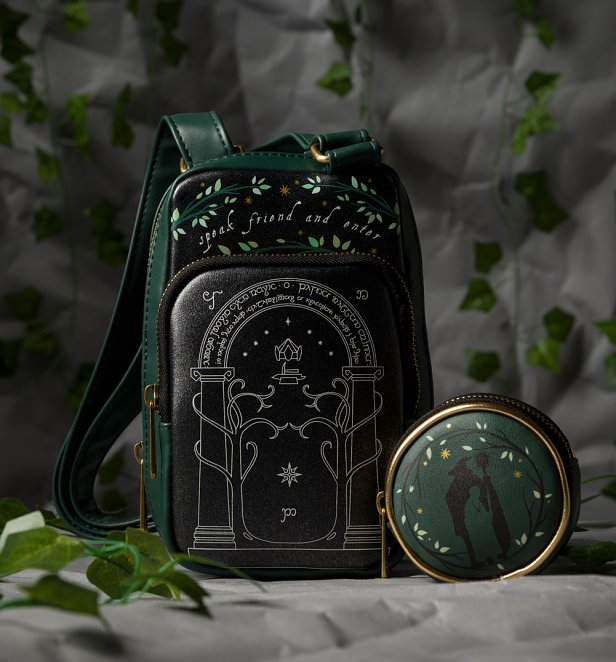 Loungefly The Lord Of The Rings Doors Of Durin Crossbody and Coin Bag