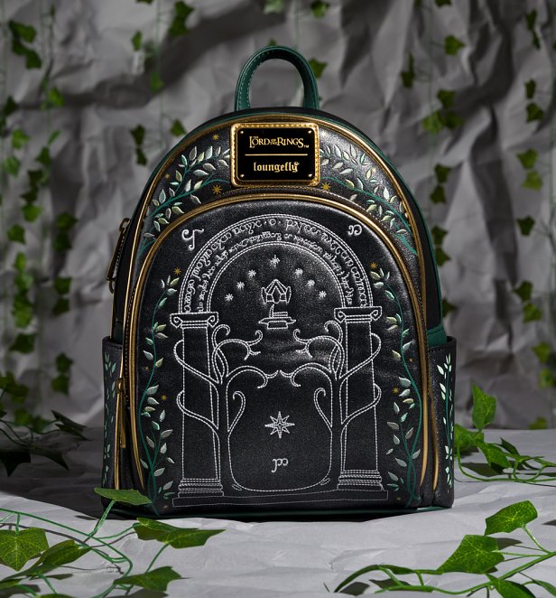 Loungefly The Lord Of The Rings Doors Of Durin Glow In The Dark Mini Backpack