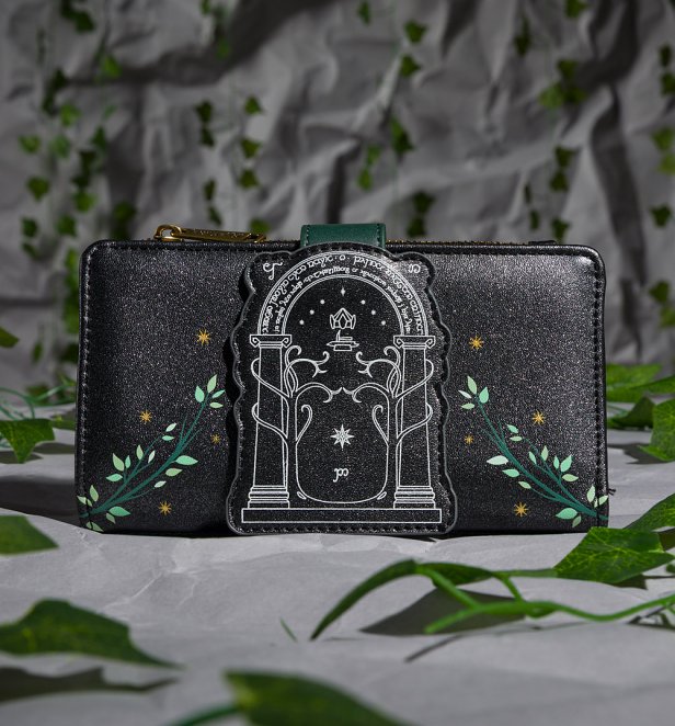 Loungefly The Lord Of The Rings Doors Of Durin Glow In The Dark Wallet