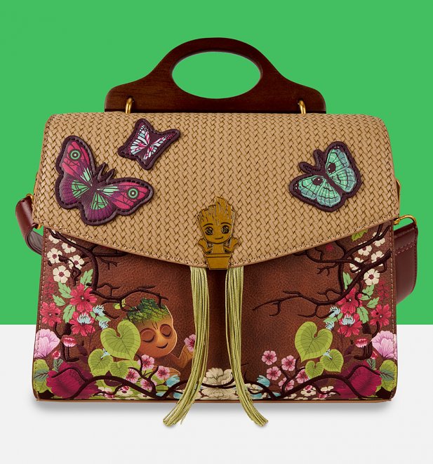 Loungefly Marvel Guardians Of The Galaxy Groot Crossbody Bag Loungefly Marvel Guardians Of The Galaxy Groot Crossbody Bag