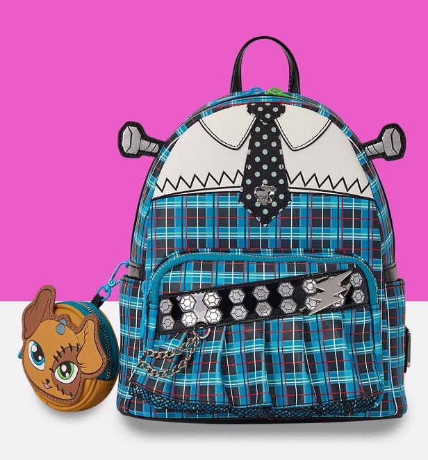 Loungefly Monster High Frankie Cosplay Mini Backpack Loungefly Monster High Frankie Cosplay Mini Backpack
