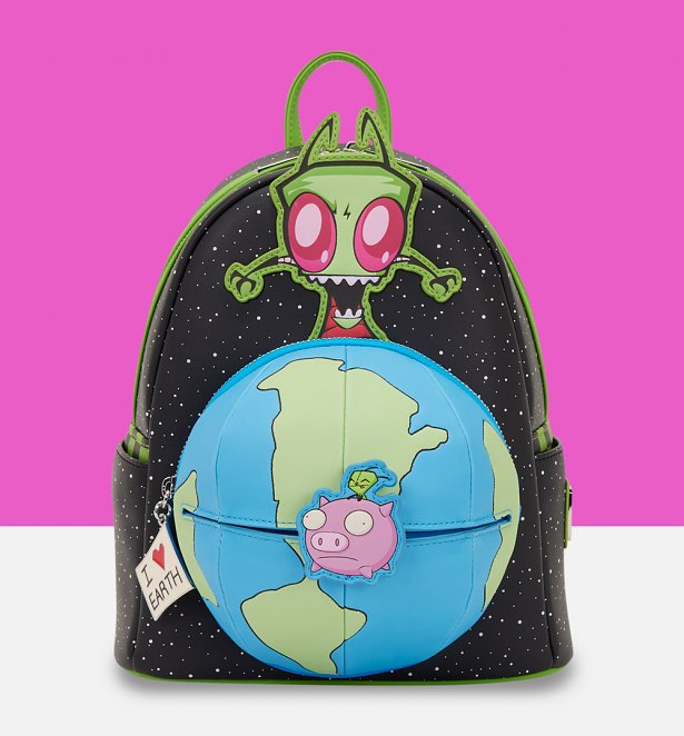 Loungefly Nickelodeon Invader Zim Glow In The Dark Mini Backpack Loungefly Nickelodeon Invader Zim Glow In The Dark Mini Backpack