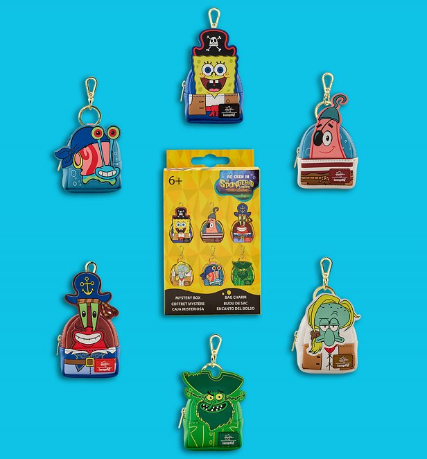 Loungefly Nickelodeon SpongeBob SquarePants Mystery Mini Backpack Keychain Charm