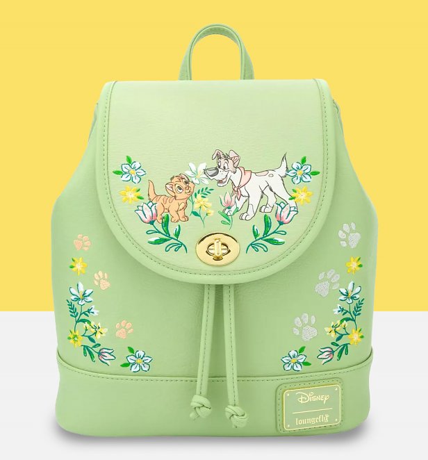 Loungefly Oliver & Company Floral Mini Backpack Loungefly Oliver & Company Floral Mini Backpack