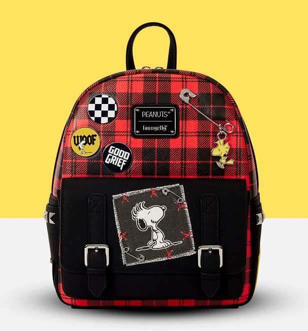 Loungefly Peanuts Snoopy Punk Mini Backpack Loungefly Peanuts Snoopy Punk Mini Backpack