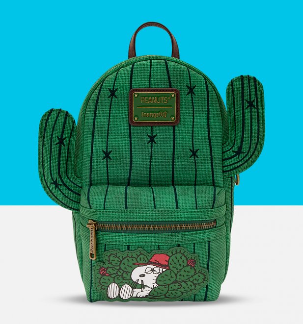 Loungefly Peanuts Spike Desert Cactus Sling Crossbody Bag Loungefly Peanuts Spike Desert Cactus Sling Crossbody Bag