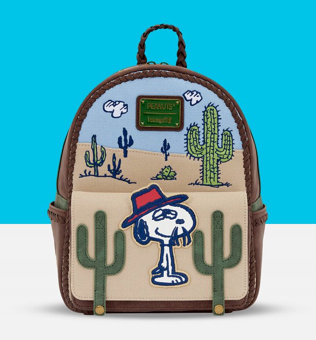 Loungefly Peanuts Spike Desert Mini Backpack Loungefly Peanuts Spike Desert Mini Backpack