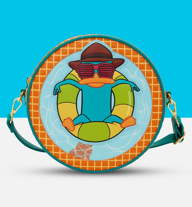 Loungefly Phineas and Ferb Perry The Platypus Pool Crossbody Bag