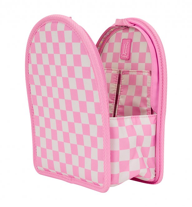 Loungefly Pink Checkerboard Light Up Mini Backpack Insert Organiser