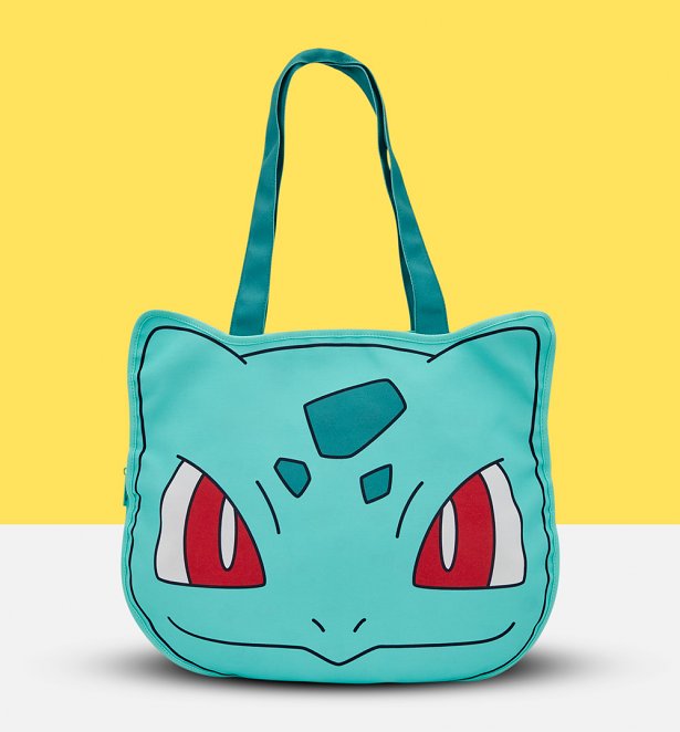 Loungefly Pokemon Bulbasaur Large Canvas Tote Bag Loungefly Pokemon Bulbasaur Large Canvas Tote Bag