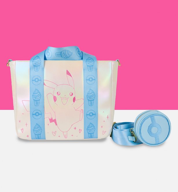 Loungefly Pokemon Pikachu Tote Bag With Coin Bag Loungefly Pokemon Pikachu Tote Bag With Coin Bag
