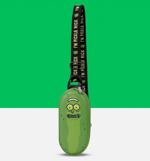 Loungefly Rick And Morty Pickle Rick Sling Crossbody Bag Loungefly Rick And Morty Pickle Rick Sling Crossbody Bag