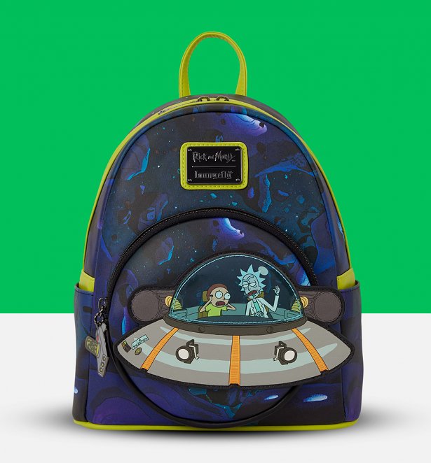 Loungefly Rick And Morty Space Cruiser Mini Backpack Loungefly Rick And Morty Space Cruiser Mini Backpack