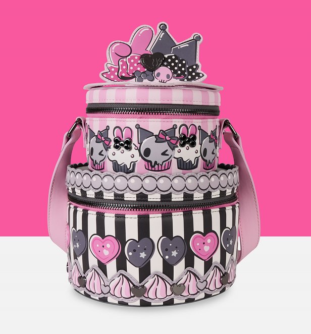Loungefly Sanrio My Melody And Kuromi Figural Crossbody Bag Loungefly Sanrio My Melody And Kuromi Figural Crossbody Bag