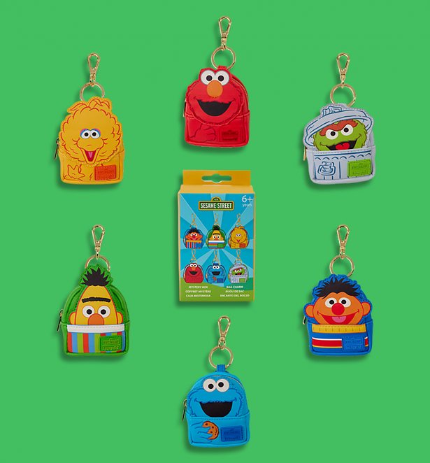 Loungefly Sesame Street Mystery Mini Backpack Keychain Charm Loungefly Sesame Street Mystery Mini Backpack Keychain Charm