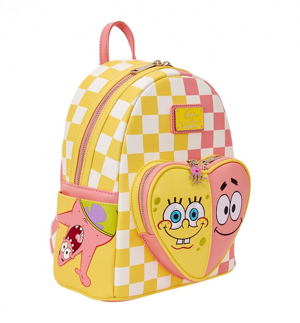 Loungefly SpongeBob SquarePants & Patrick Star Checkered Mini Backpack