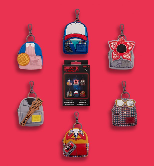 Loungefly Stranger Things 10th Anniversary Mystery Mini Backpack Keychain Charms