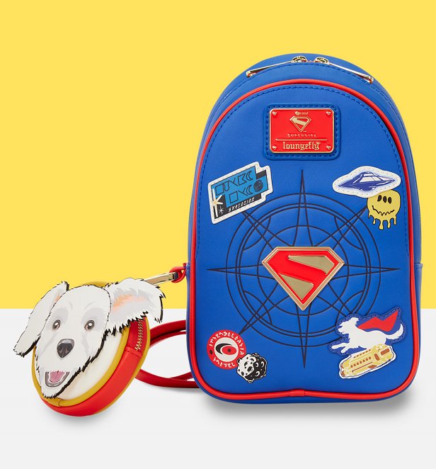 Loungefly Supergirl Krypto Sling Crossbody Bag Loungefly Supergirl Krypto Sling Crossbody Bag