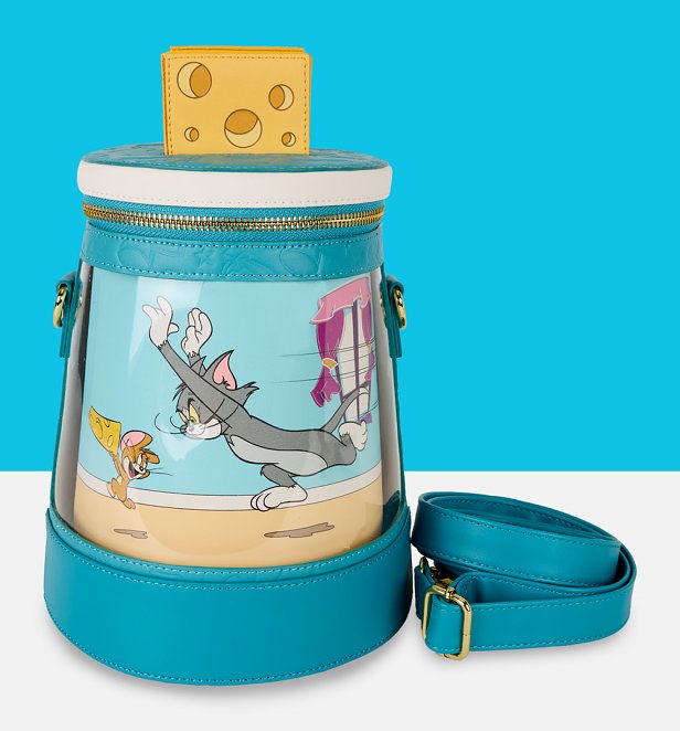 Loungefly Tom And Jerry Spinning Crossbody Bag Loungefly Tom And Jerry Spinning Crossbody Bag
