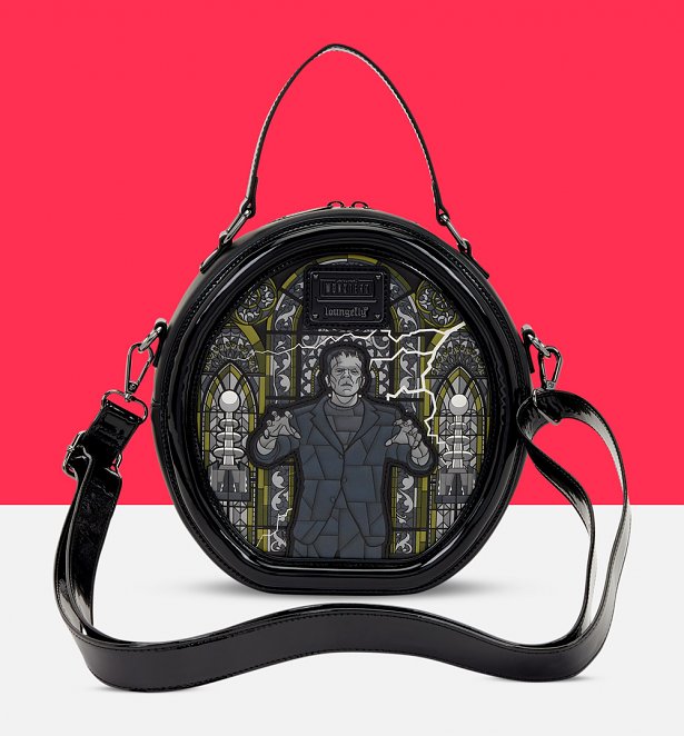 Loungefly Universal Monsters Dracula & Frankenstein Crossbody Bag Loungefly Universal Monsters Dracula & Frankenstein Crossbody Bag
