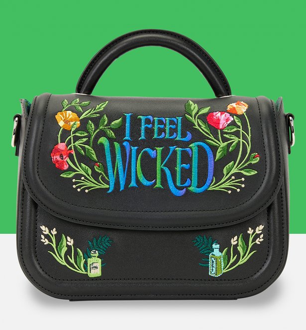 Loungefly Wicked: Part Two Floral Crossbody Bag