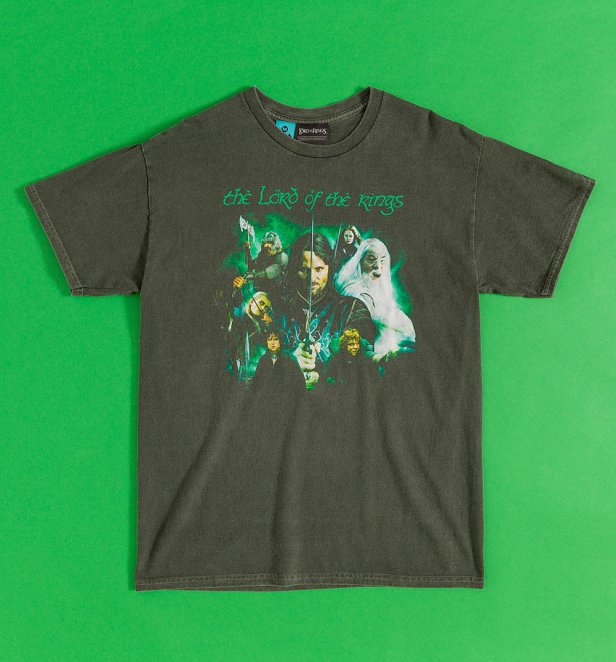 The Lord Of The Rings Heroes Vintage Wash Forest Green T-Shirt