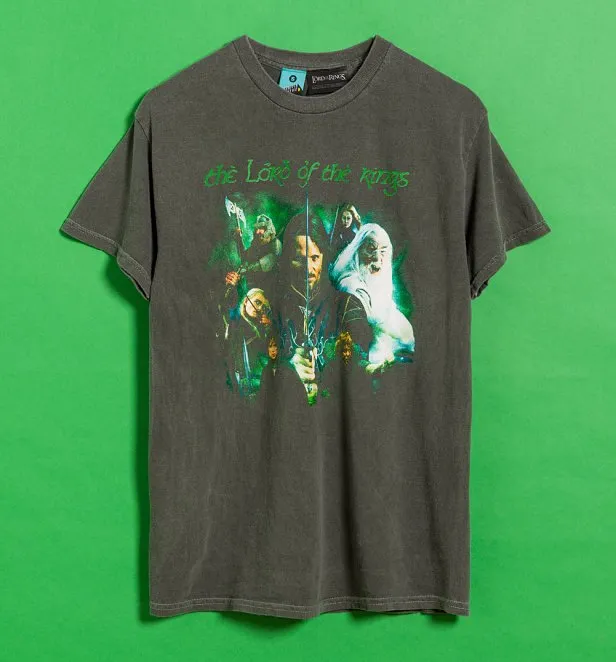 The Lord Of The Rings Heroes Vintage Wash Forest Green T-Shirt