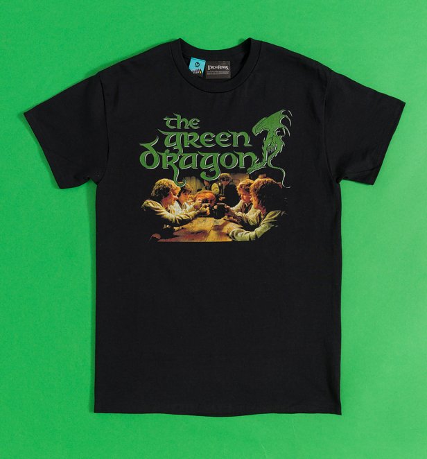 The Lord Of The Rings The Green Dragon Black T-Shirt