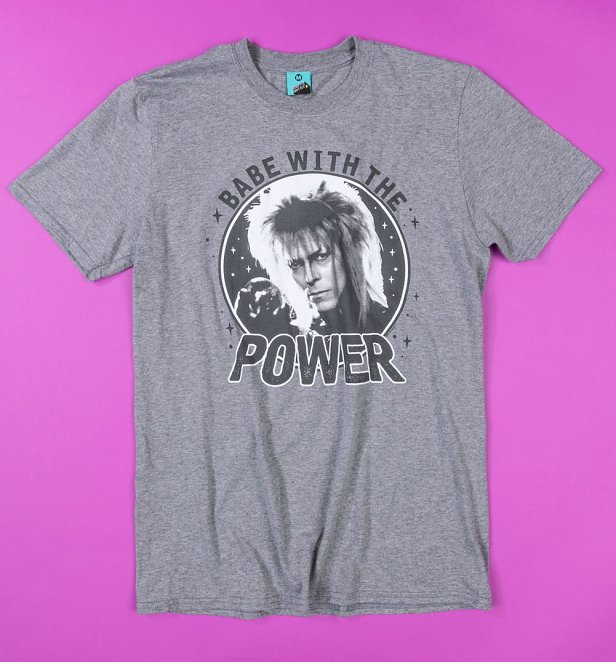 Labyrinth Babe With The Power Graphite Heather T-Shirt
