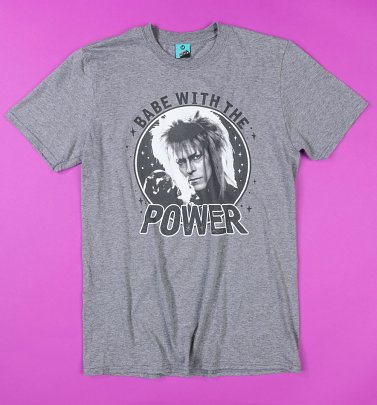 Labyrinth Babe With The Power Graphite Heather T-Shirt Labyrinth Babe With The Power Graphite Heather T-Shirt
