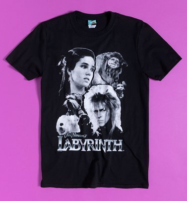 Labyrinth Black And White Compilation Black T-Shirt Labyrinth Black And White Compilation Black T-Shirt