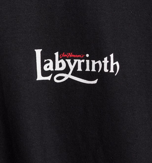 Labyrinth Turn Back Labyrinth Character Scenes Black T-Shirt With Back Print