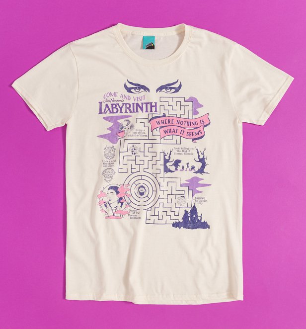Labyrinth Come And Visit The Labyrinth Natural T-Shirt Labyrinth Come And Visit The Labyrinth Natural T-Shirt