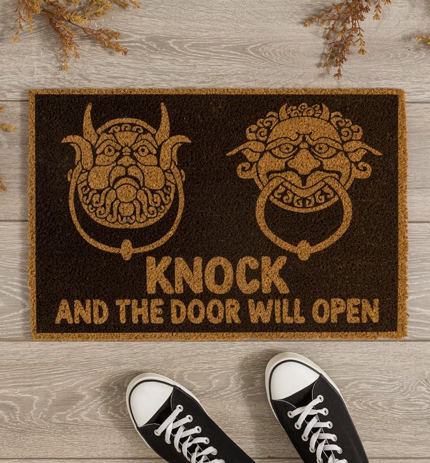 Labyrinth Door Knockers Door Mat
