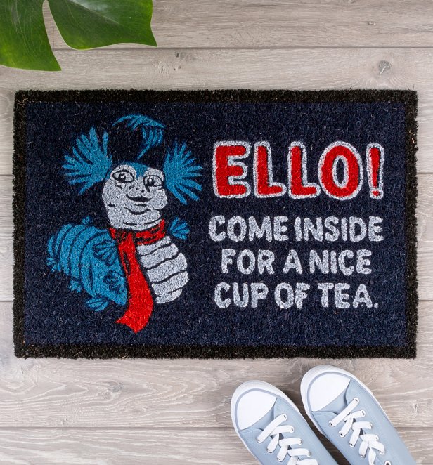 Labyrinth Exclusive Come Inside For A Cup Of Tea Door Mat