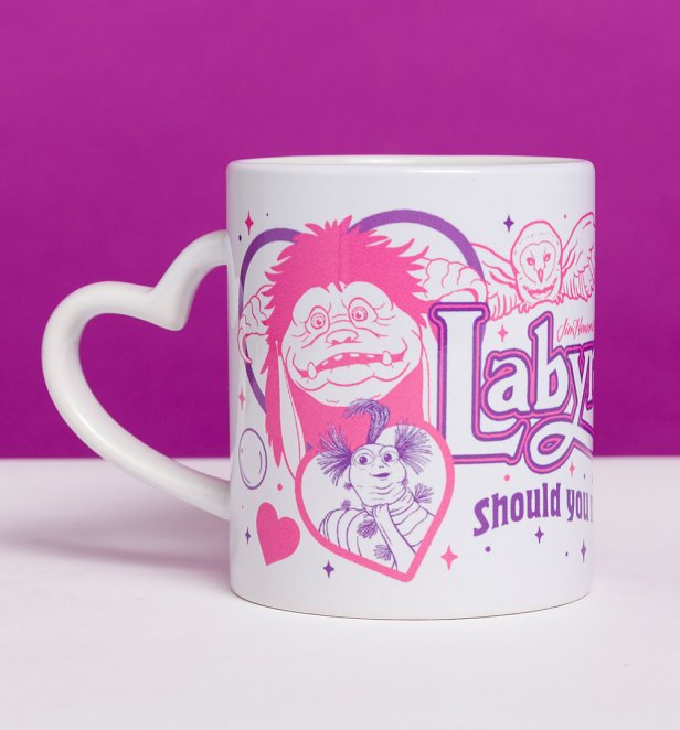 Labyrinth Friends Heart Handle Mug Labyrinth Friends Heart Handle Mug