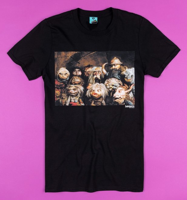 Labyrinth Goblins Screenshot Black T-Shirt