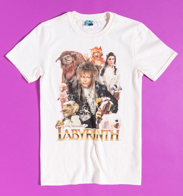 Labyrinth Group Shot Ecru T-Shirt Labyrinth Group Shot Ecru T-Shirt