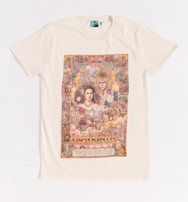 Labyrinth Illustrated Front Natural T-Shirt Labyrinth Illustrated Front Natural T-Shirt
