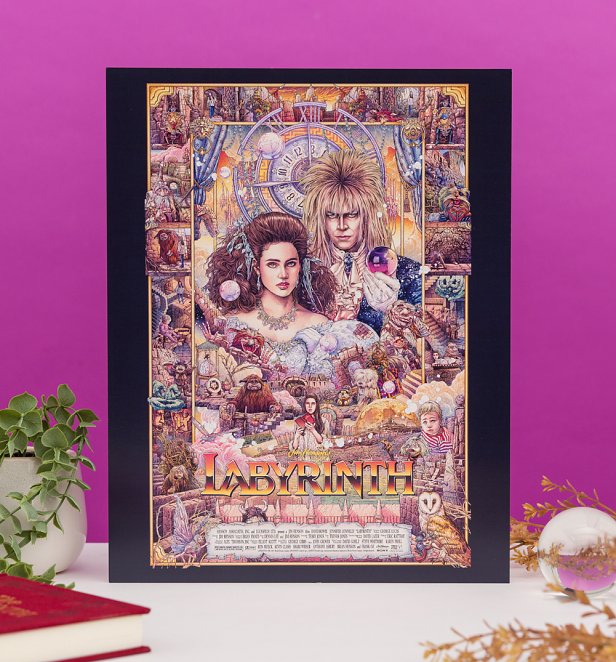 Labyrinth Illustrated Movie Poster 11" x 14" Art Print Labyrinth Illustrated Movie Poster 11" x 14" Art Print