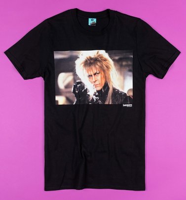 Labyrinth Jareth Screenshot Black T-Shirt Labyrinth Jareth Screenshot Black T-Shirt
