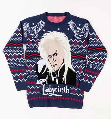 Labyrinth Jareth Knitted Christmas Jumper Labyrinth Jareth Knitted Christmas Jumper