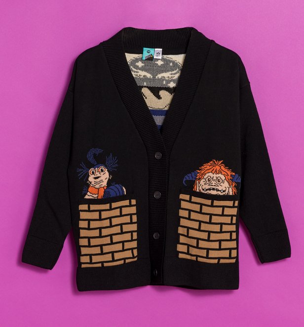 Labyrinth Maze Black Knitted Cardigan Labyrinth Maze Black Knitted Cardigan