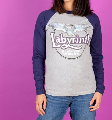 Labyrinth Owl Logo Organic Baseball Shirt Labyrinth Owl Logo Organic Baseball Shirt