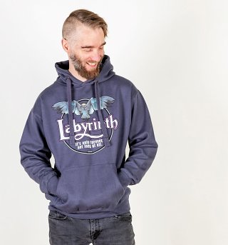 FOREVER LONG LIVE ROCK VINTAGE STAR ROLL MUSIC Mens Charcoal Hoodie